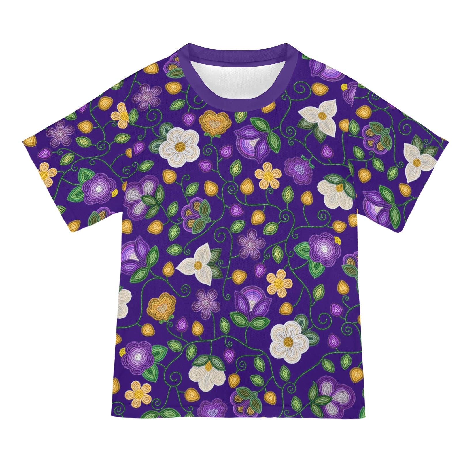 Midnight Moss Bloom Aubergine T-shirt for Women