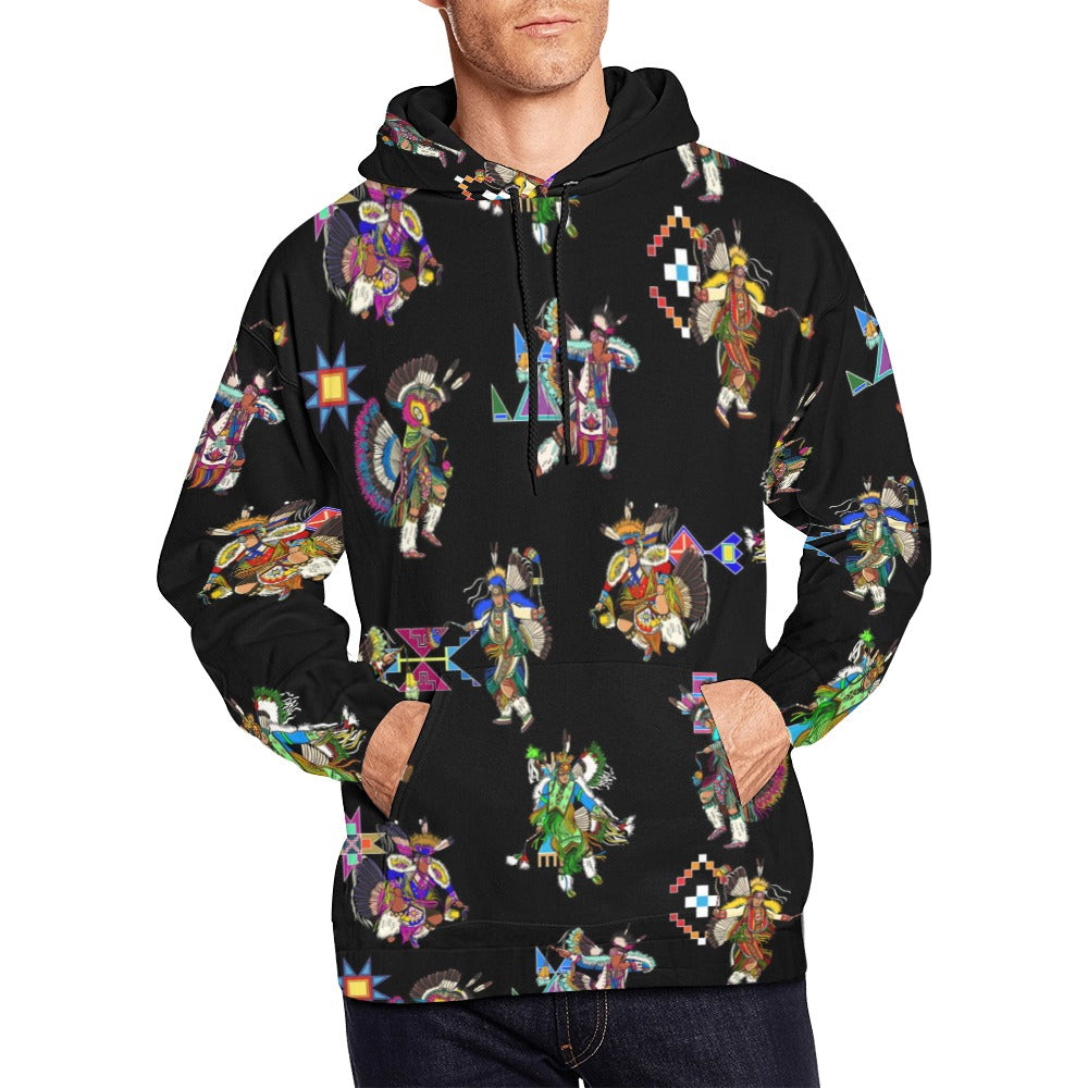 Men's Fancy Dancer Black Hoodie for Men (USA Size)