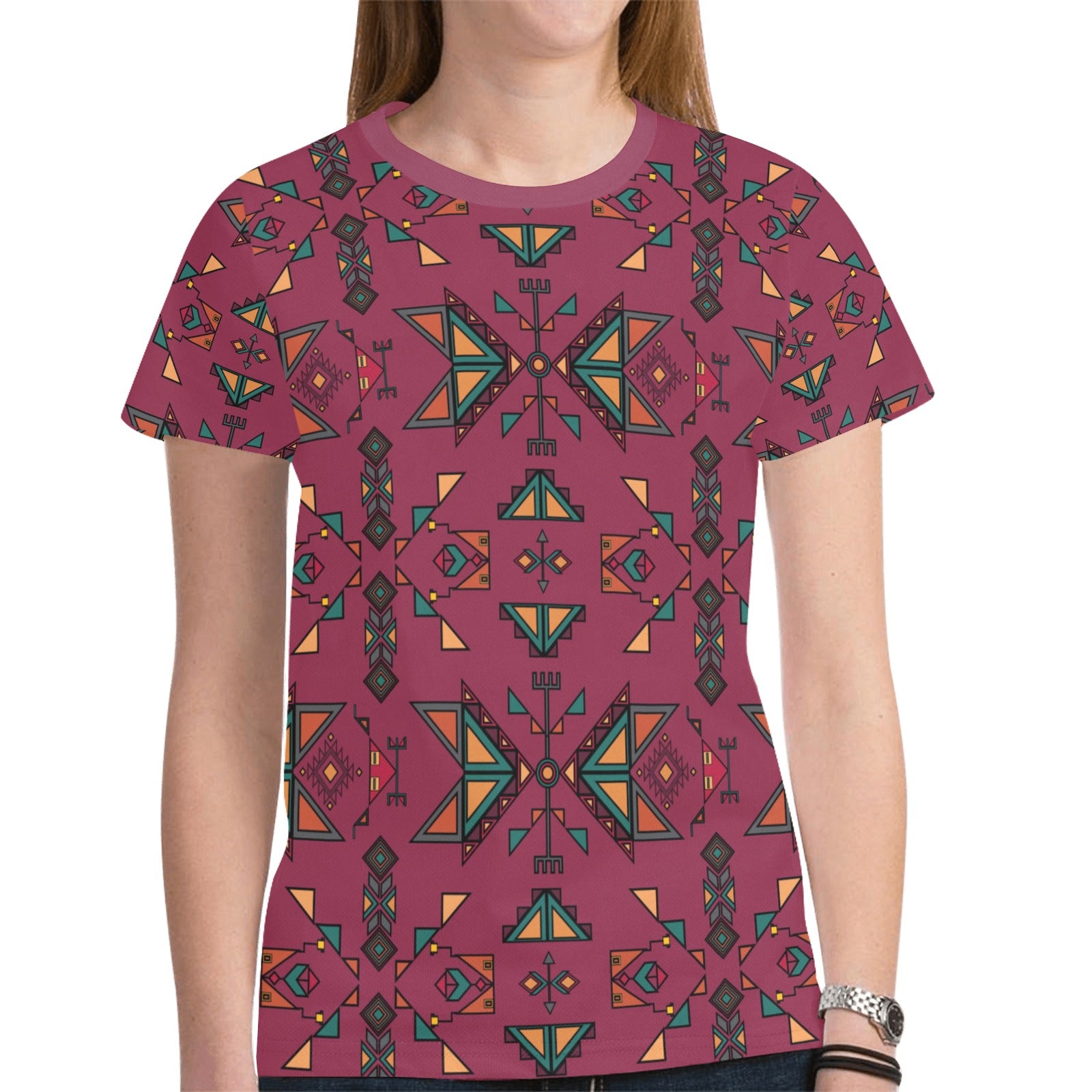 Arrow Dawn Maroon T-shirt for Women