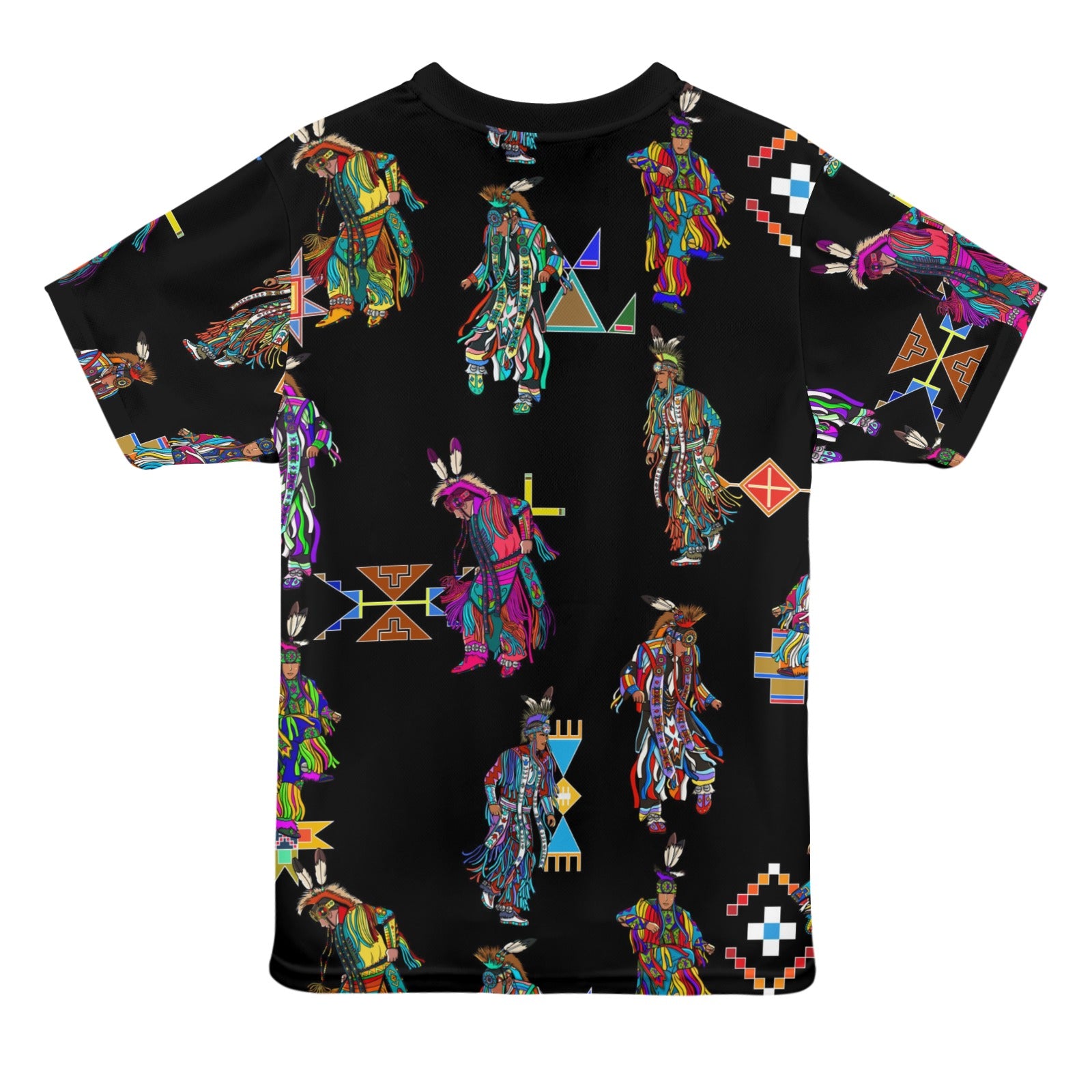 Men's Grass Dancers Black T-shirt for Women