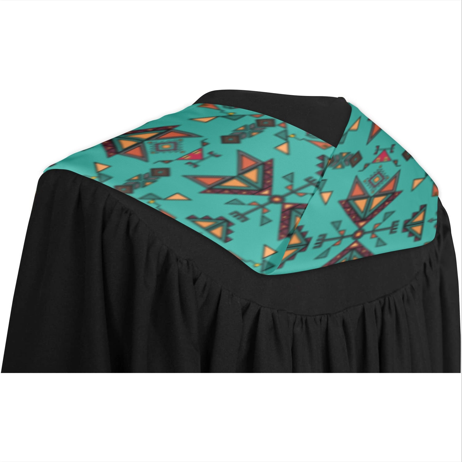 Arrow Dawn Turquoise Graduation Stole