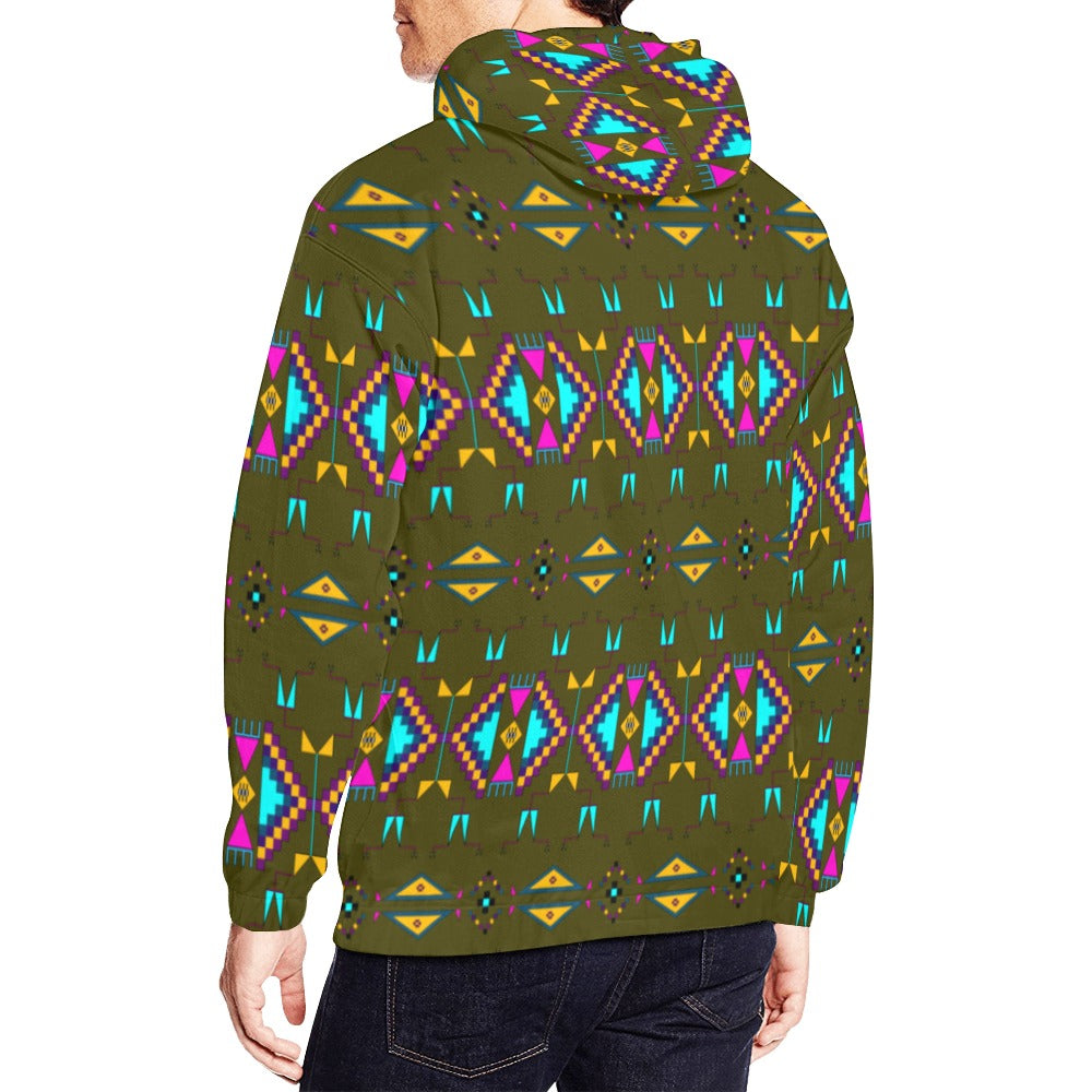 Rite of Passage Olive Hoodie for Men (USA Size)