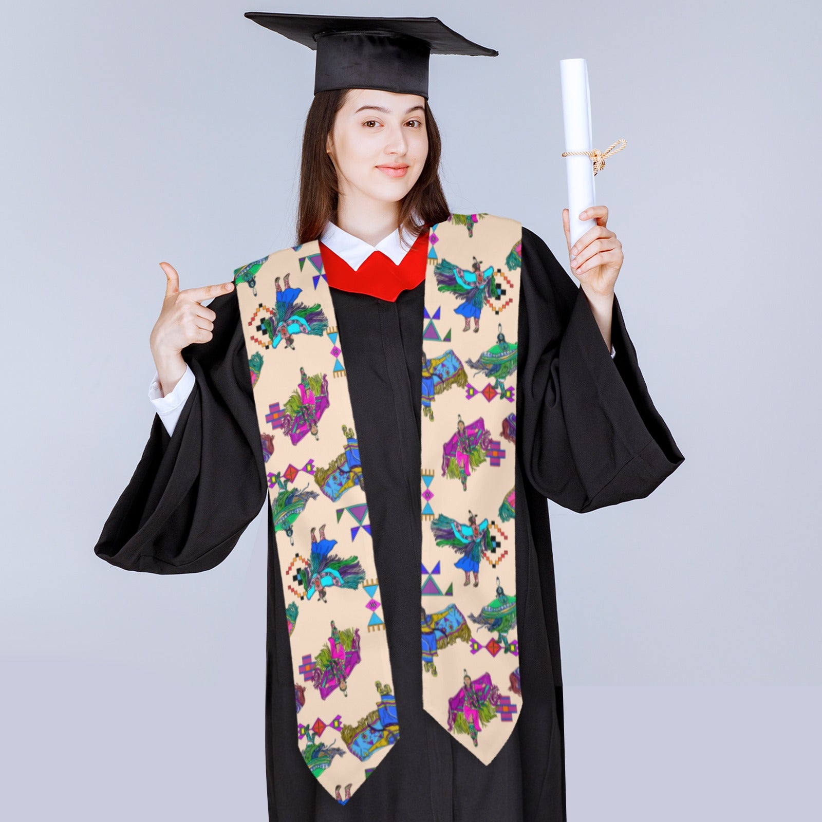 Women's Fancy Dancers Muslin Graduation Stole