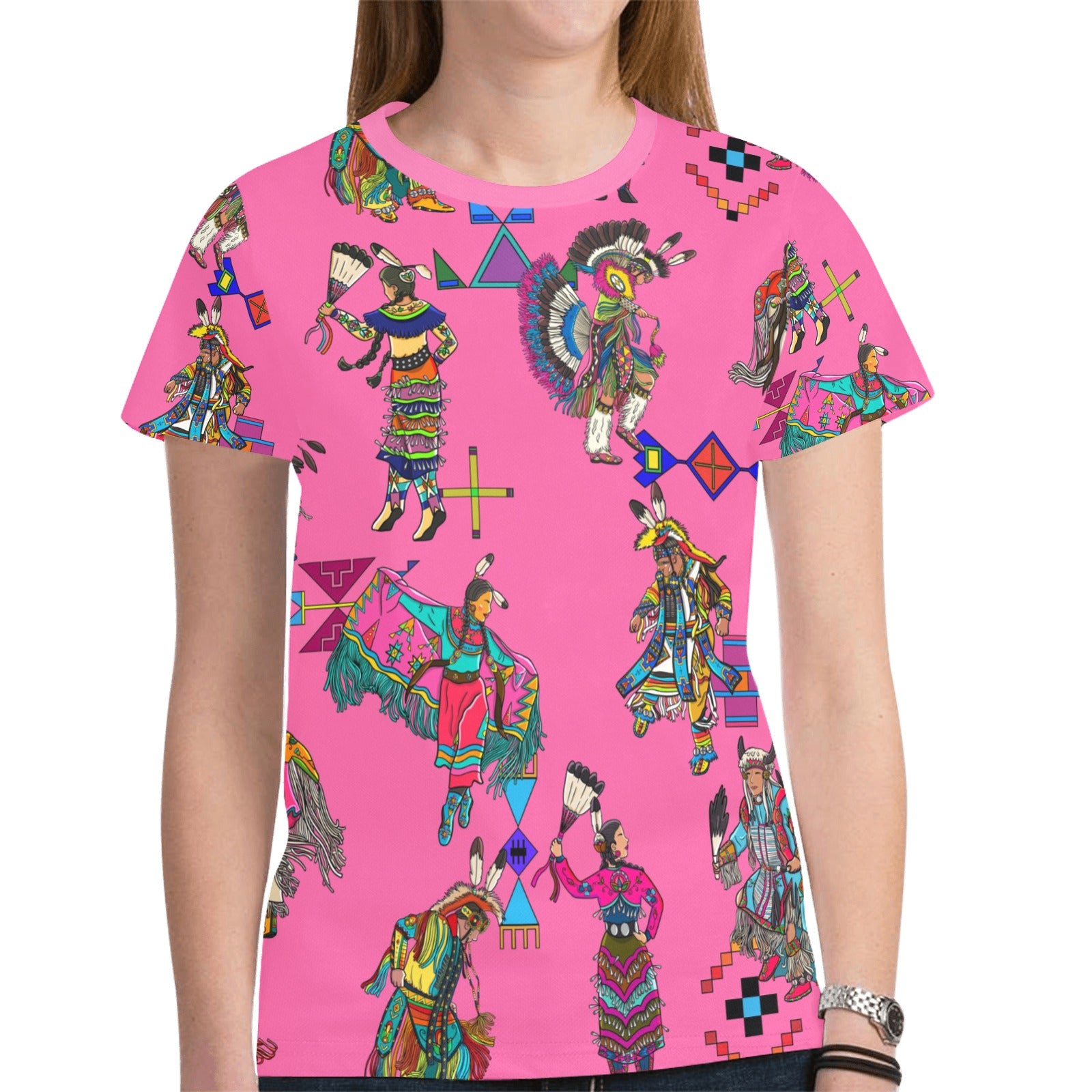 Grand Entry Dancer Pink T-shirt for Women