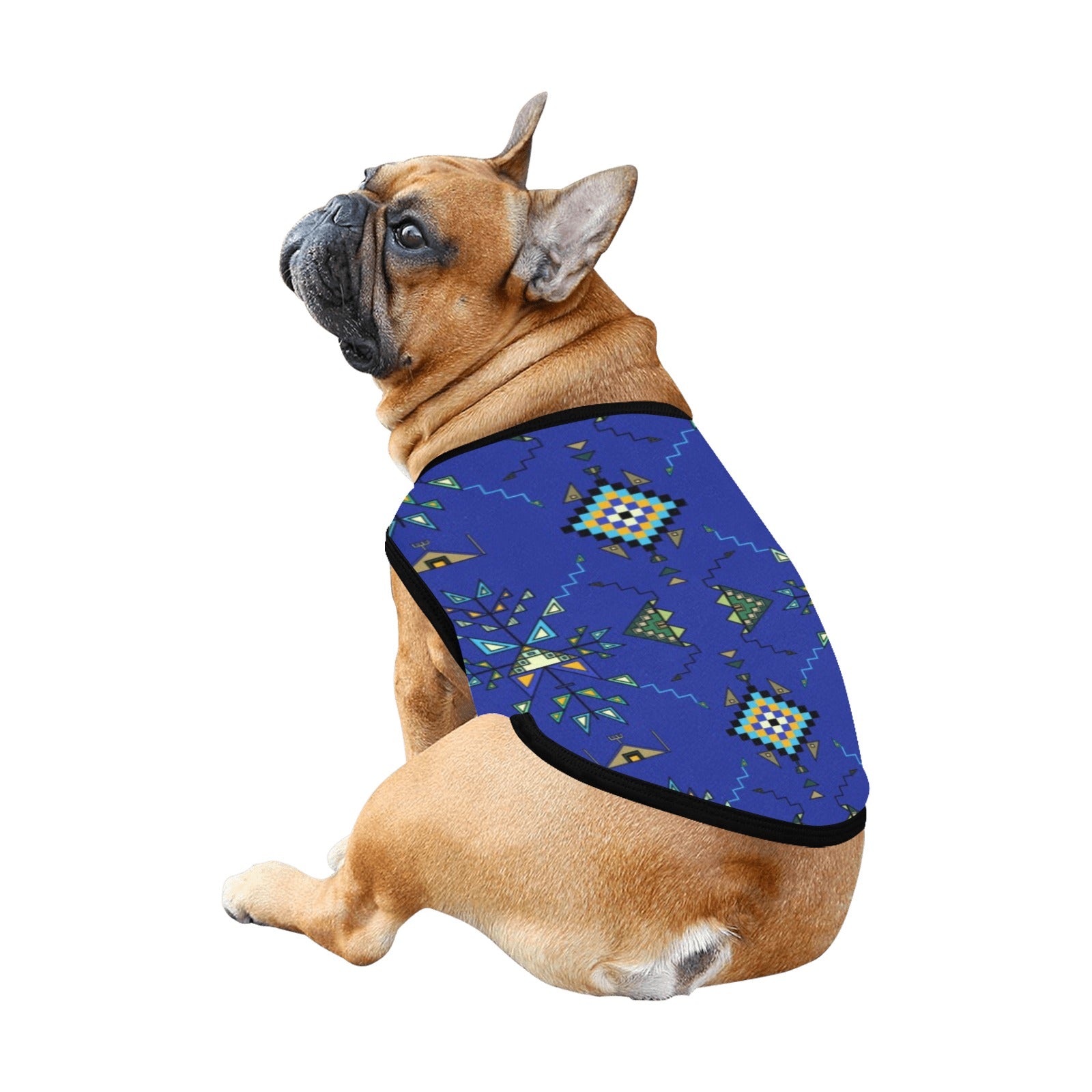 Bear Shield Dark Blue Pet Tank Top