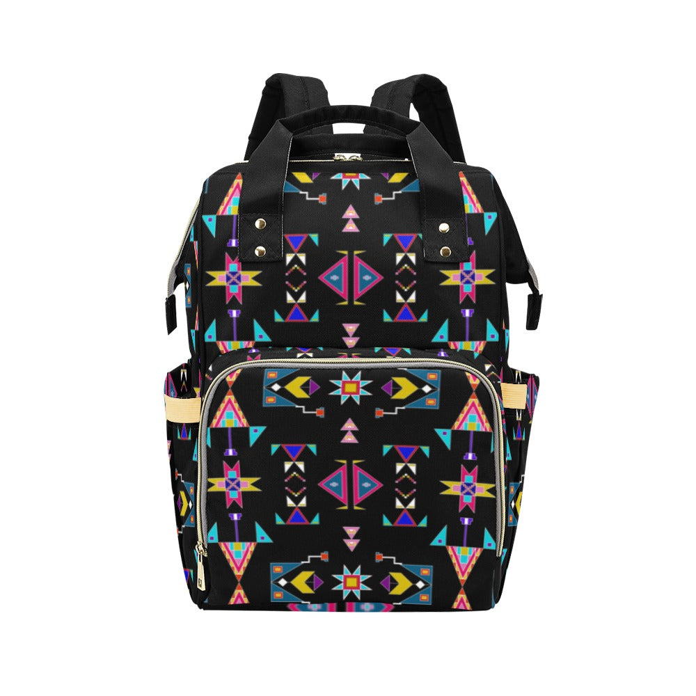 Enemy Territory Black Multi-Function Diaper Backpack/Diaper Bag