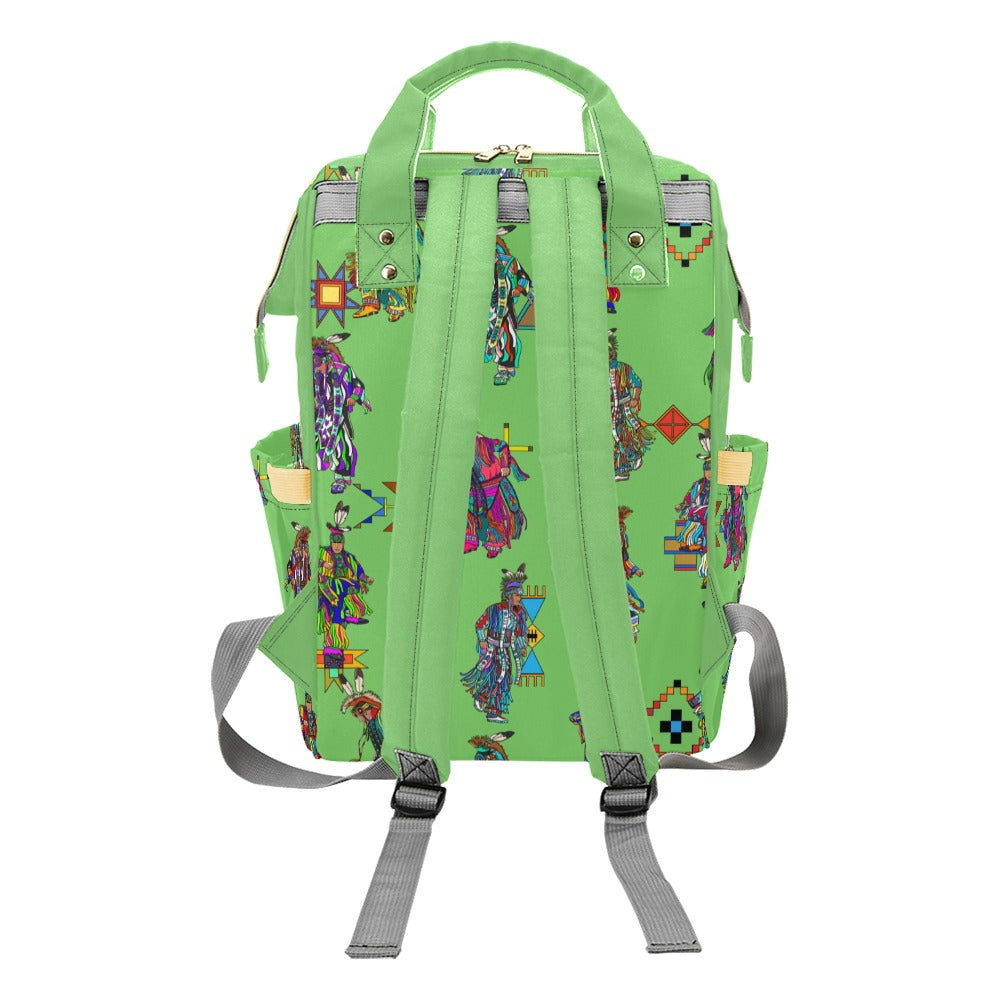 Men's Grass Dancers Grass Multi-Function Diaper Backpack/Diaper Bag