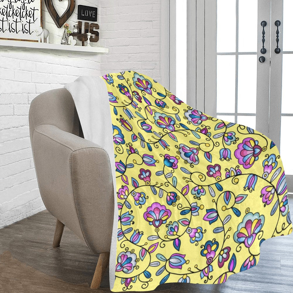 Autumn Bundle Blessing Yellow Ultra-Soft Micro Fleece Blanket 60"x80"