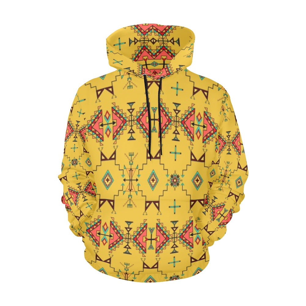 Thunder Flight Yellow Hoodie for Women (USA Size)
