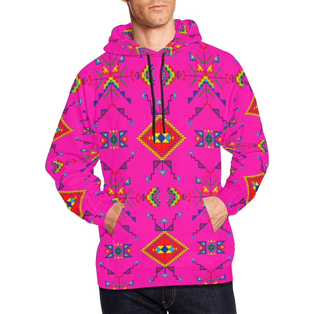 Buffalo Jump Pink Hoodie for Men (USA Size)