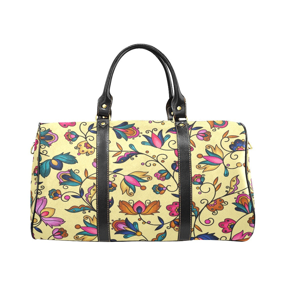 Copper Prairie Petals Yellow Waterproof Travel Bag/Small