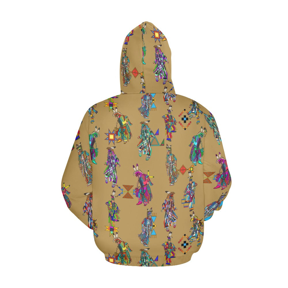 Men's Grass Dancers Earth Hoodie for Men (USA Size)