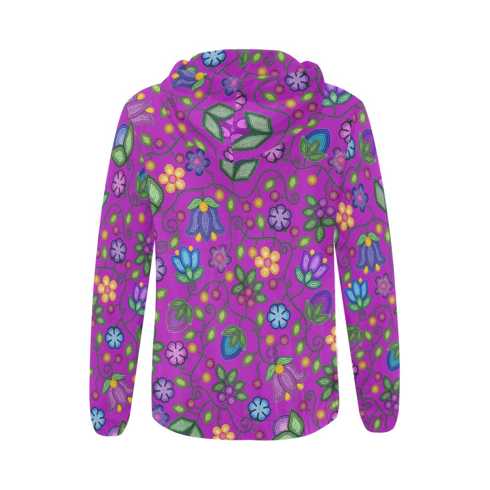 Bloom Uplift Purple Full Zip Hoodie for Women