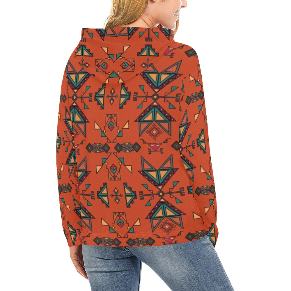 Arrow Dawn Orange Hoodie for Women (USA Size)