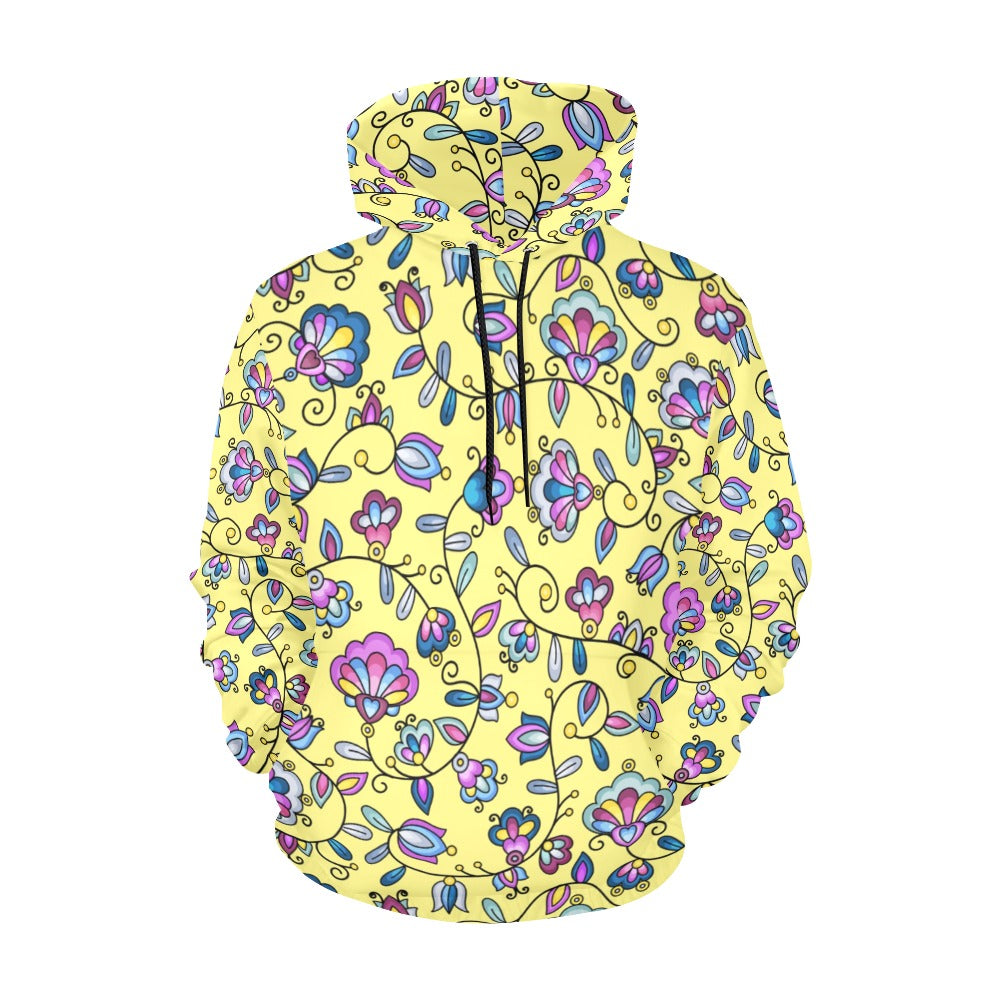 Autumn Bundle Blessing Yellow Hoodie for Women (USA Size)