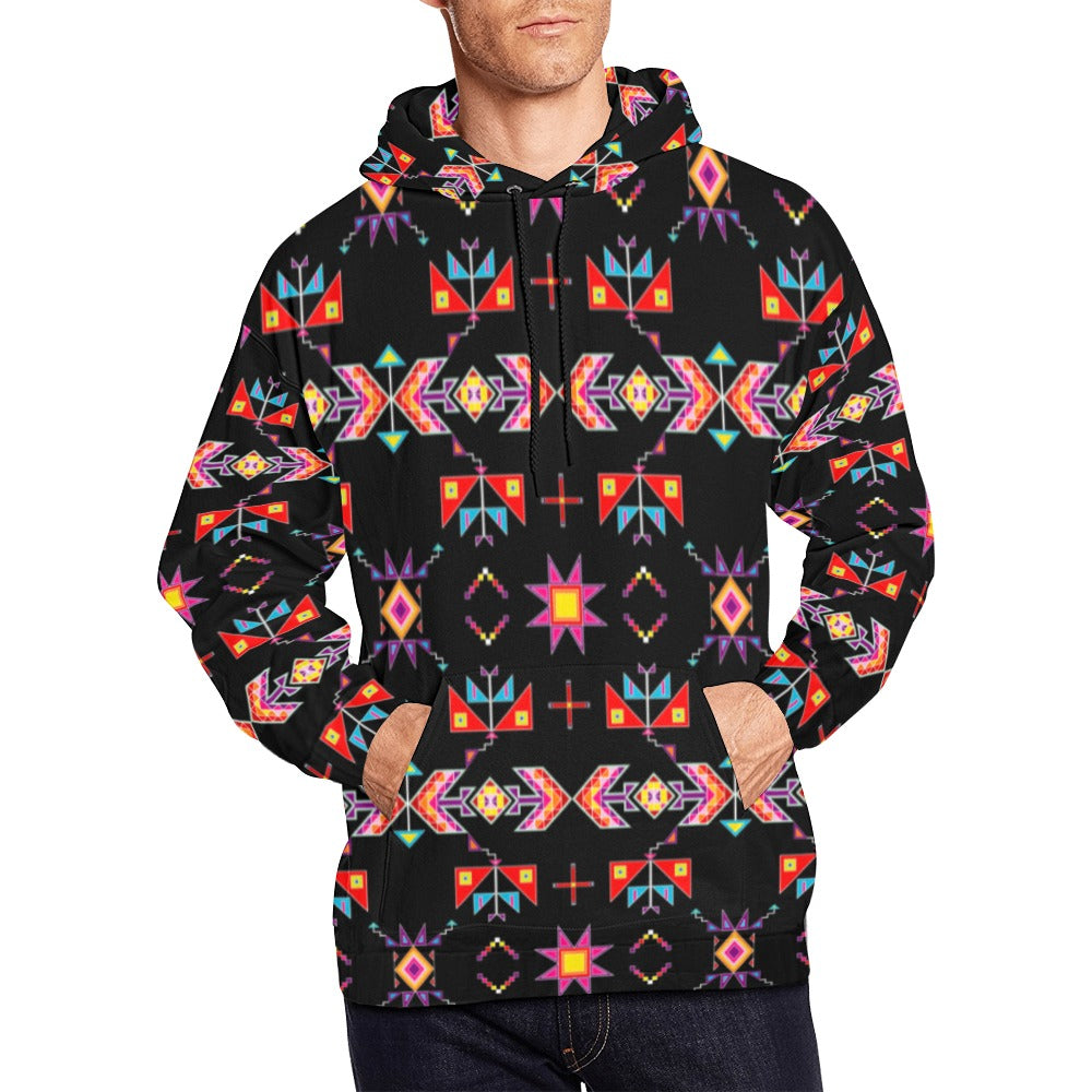 Scattered Generations Black Hoodie for Men (USA Size)