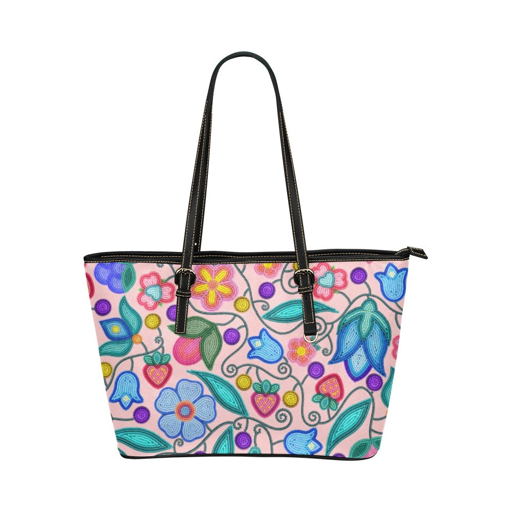 Sweet Offering Pink Leather Tote Bag/Large