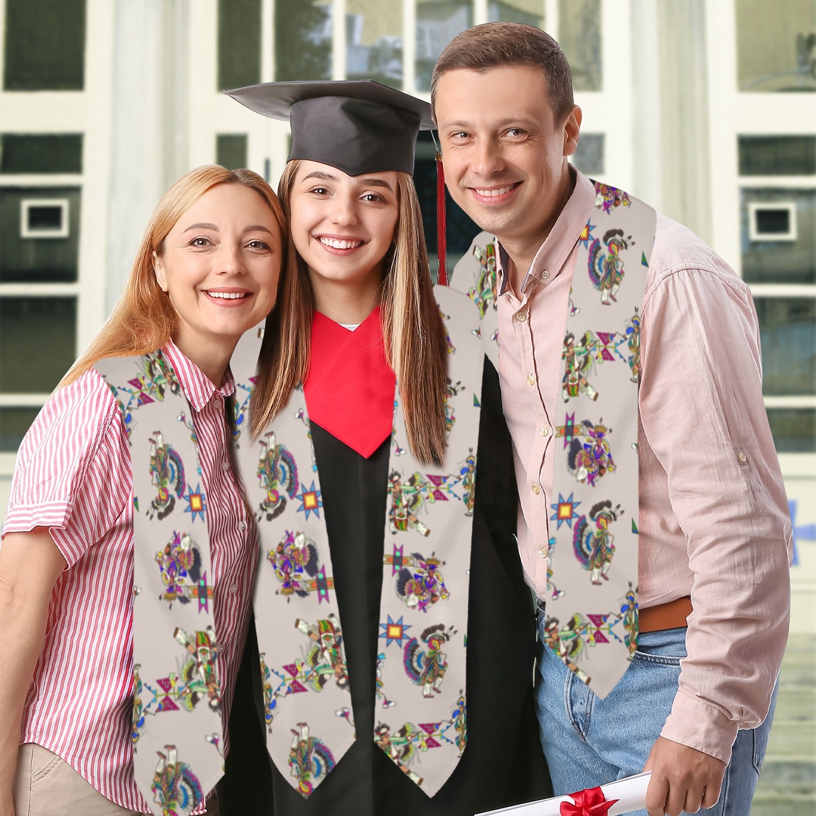 Men's Fancy Dancers Muslin Graduation Stole