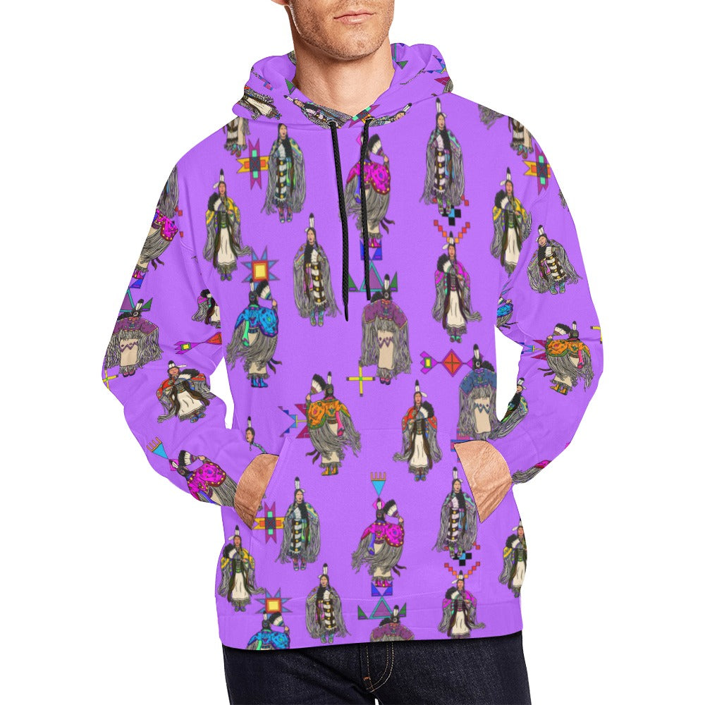 Women's Tradish Dancers Purple Hoodie for Men (USA Size)