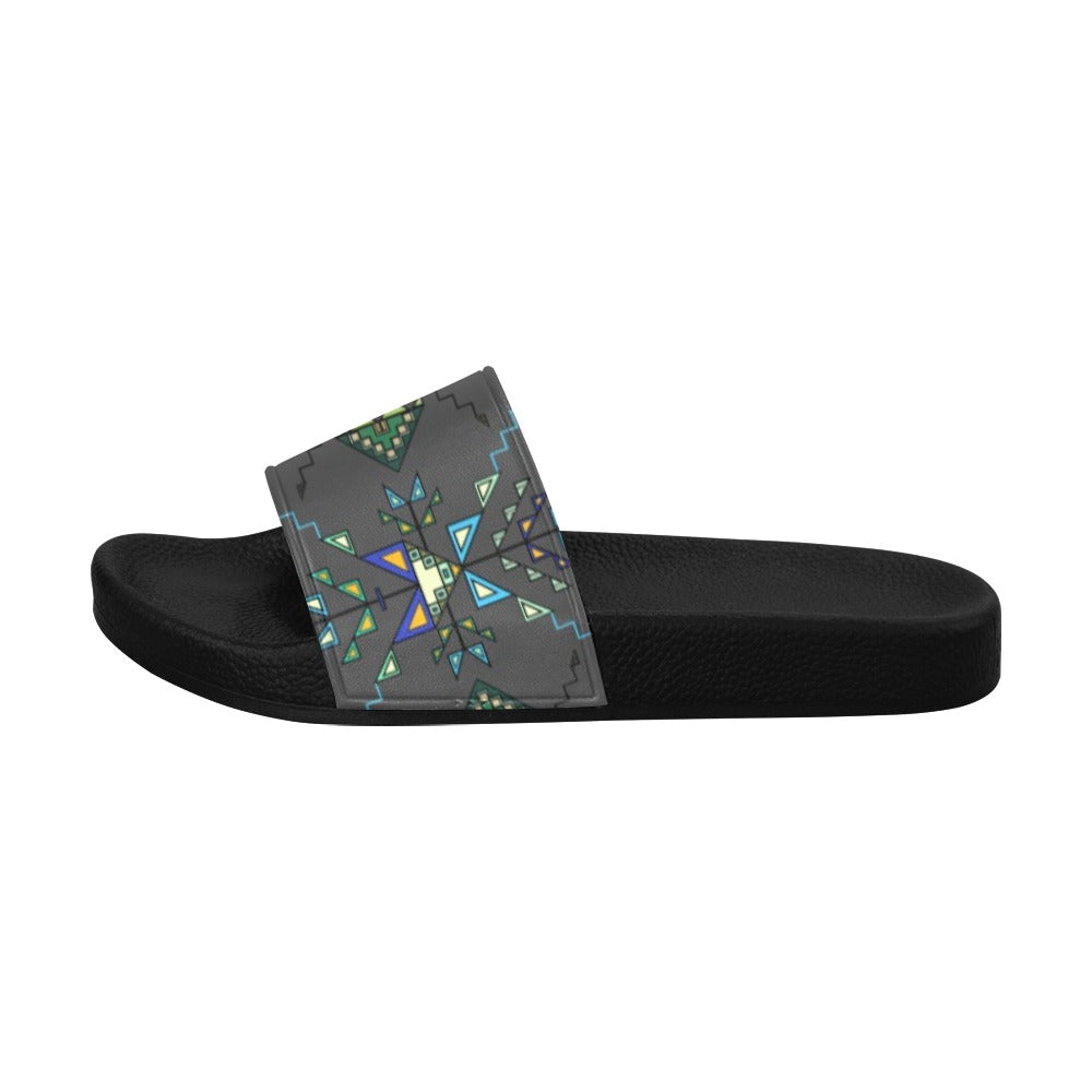Bear Shield Gray Men's Slide Sandals