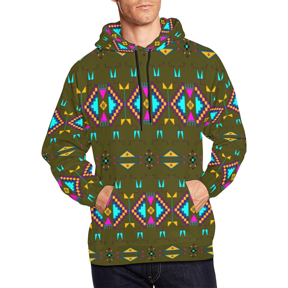 Rite of Passage Olive Hoodie for Men (USA Size)