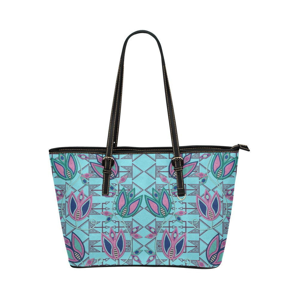 Gilded Whispers Leather Tote