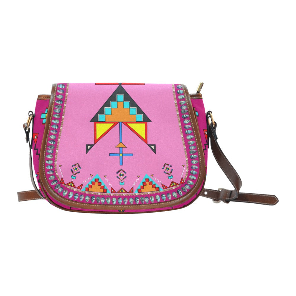 Sentinel of the Plains Pink Saddle Bag/Large