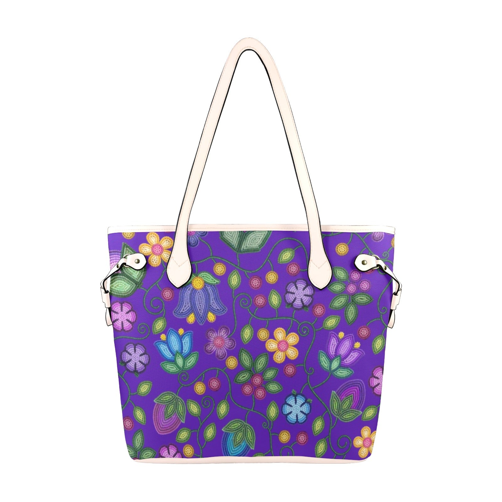Bloom Uplift Indigo Clover Canvas Tote Bag
