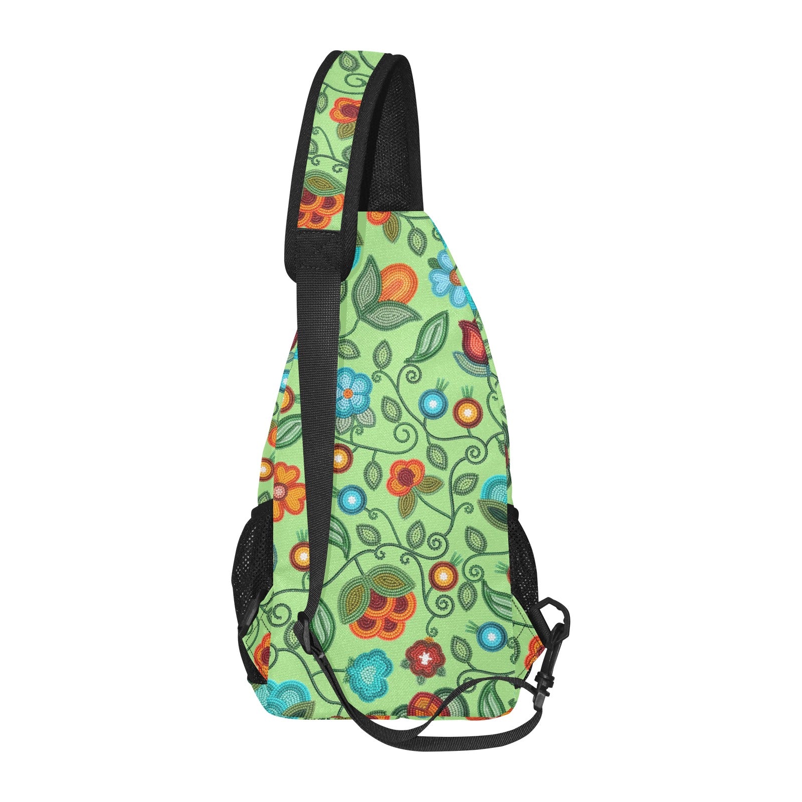 Prairie Fire Petals Sage Chest Bag
