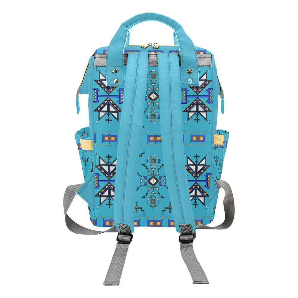 Eagle Strike Blue Multi-Function Diaper Backpack/Diaper Bag