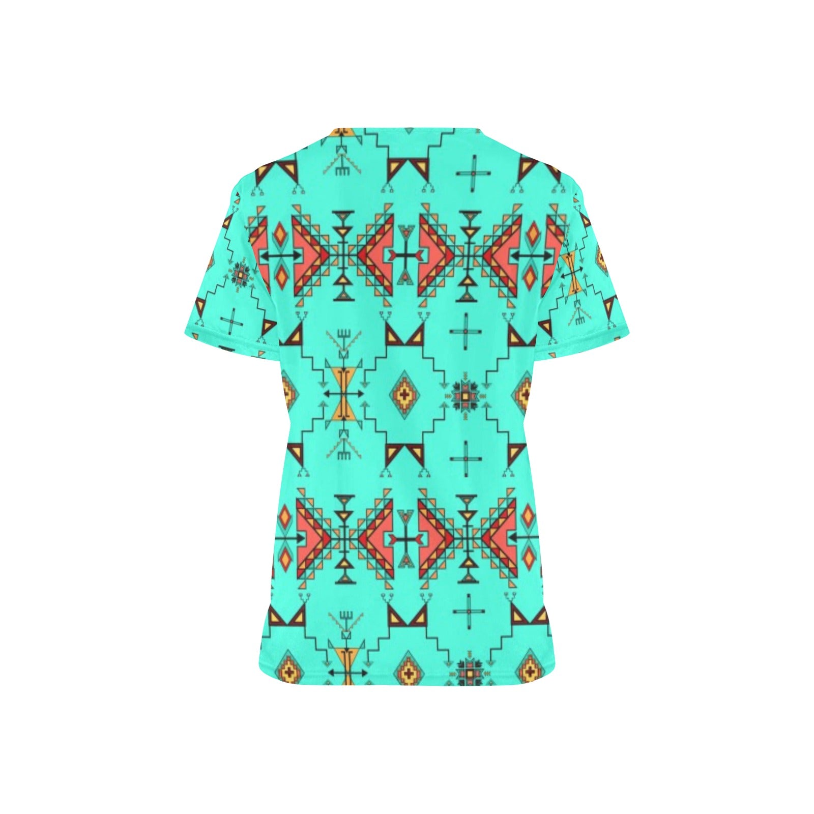 Thunder Flight Turquoise Scrub Top