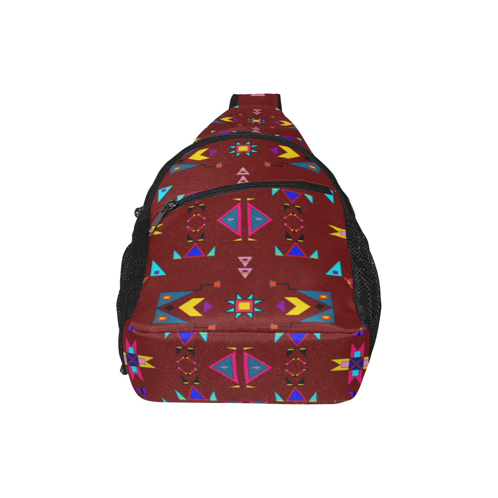 Enemy Territory Dark Maroon Chest Bag
