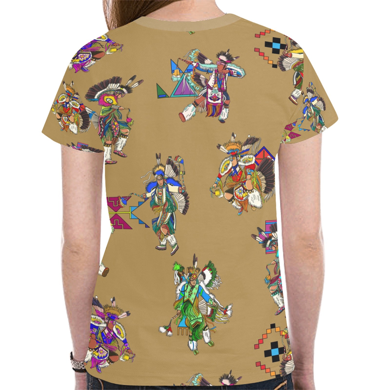 Men's Fancy Dancers Earth T-shirt for Women