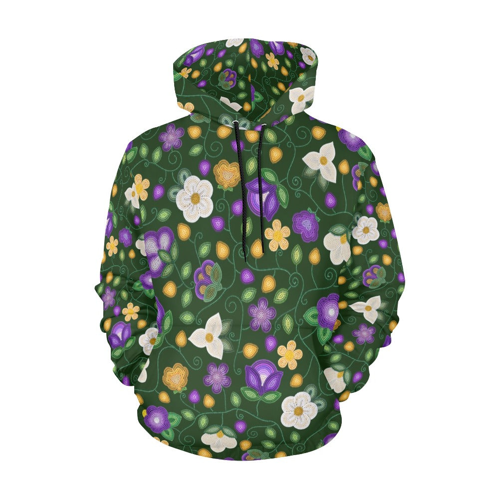 Midnight Moss Bloom Forest Hoodie for Men (USA Size)