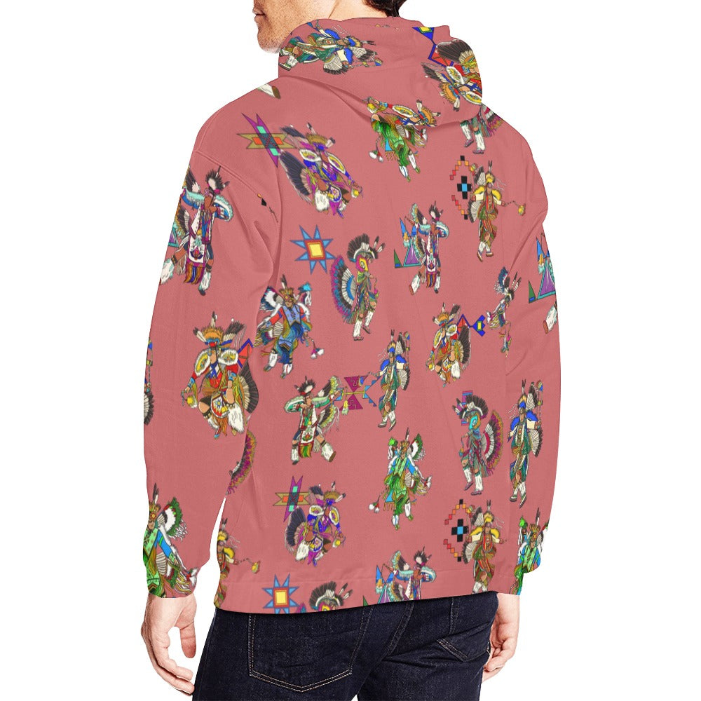 Men's Fancy Dancers Terra Cotta Hoodie for Men (USA Size)