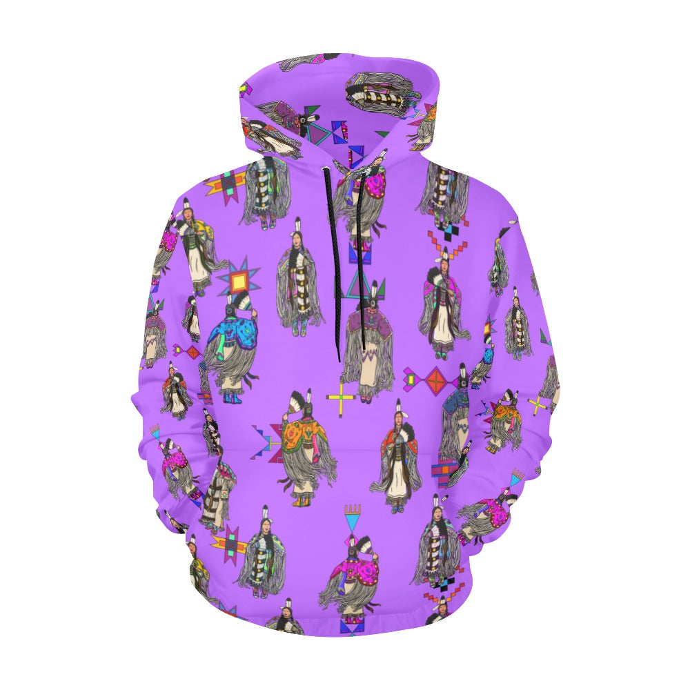 Women's Tradish Dancers Purple Hoodie for Women (USA Size)