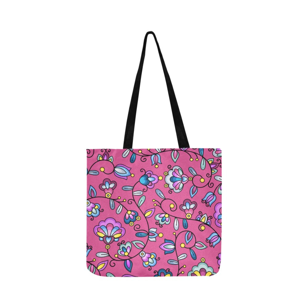 Autumn Bundle Blessing Pink Reusable Shopping Bag (Two sides)