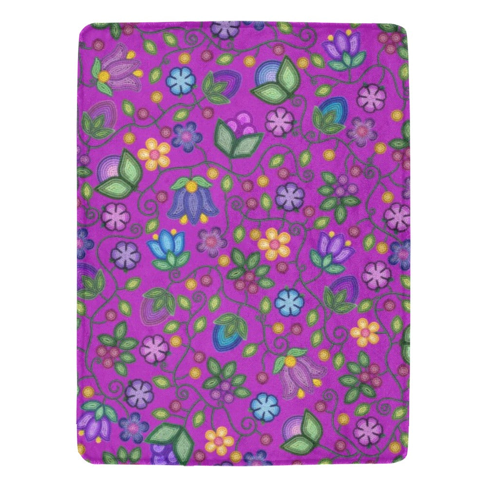 Bloom Uplift Purple Ultra-Soft Micro Fleece Blanket 60"x80"