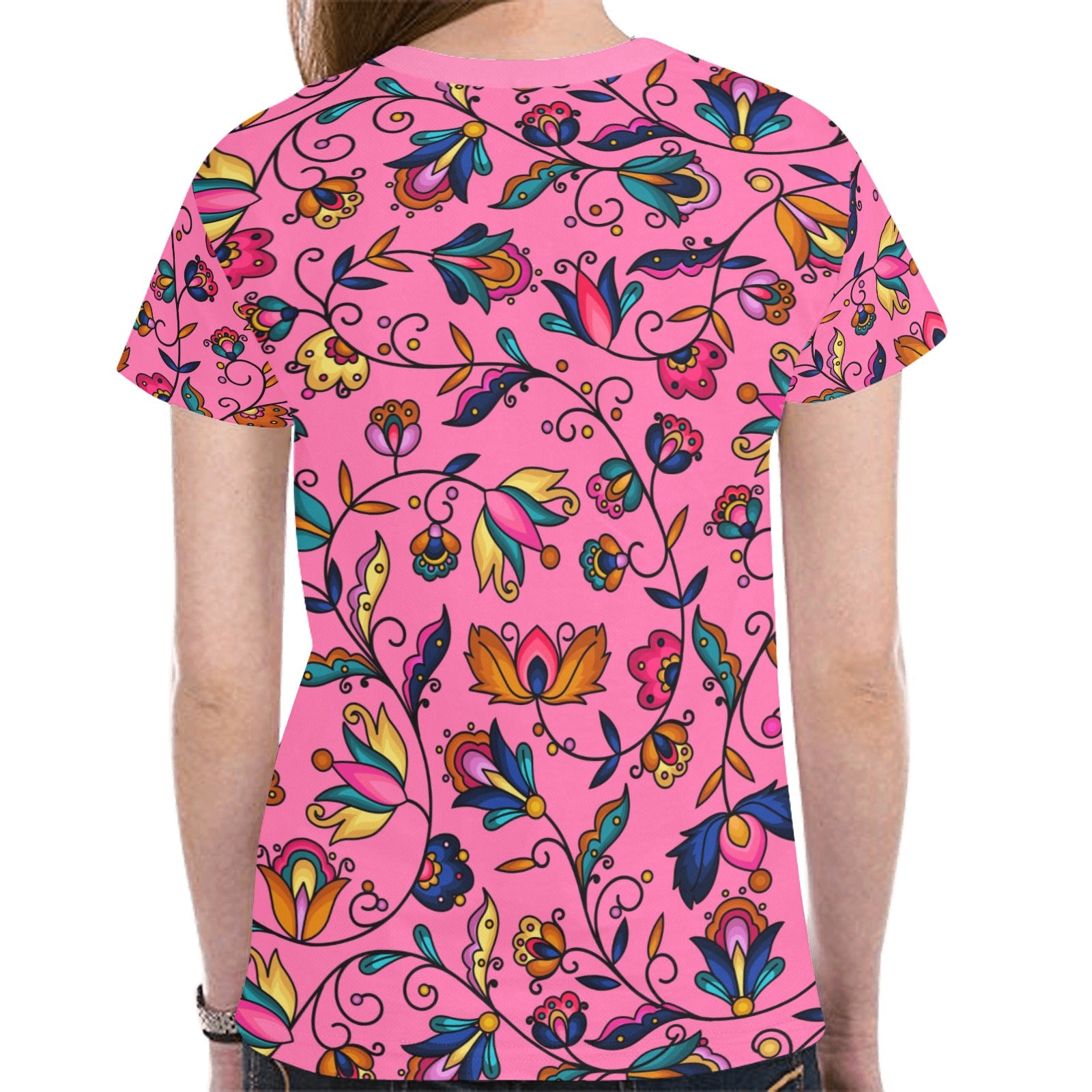 Copper Prairie Petals Pink T-shirt for Women