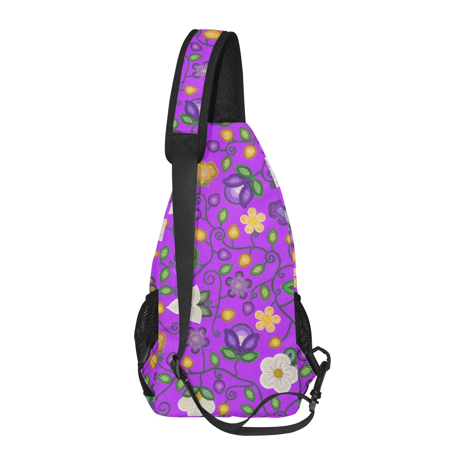 Midnight Moss Bloom Purple Chest Bag