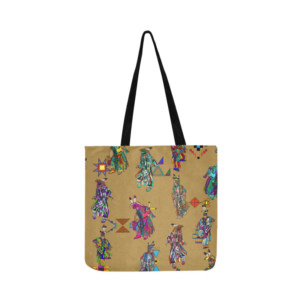 Men's Grass Dancers Earth Reusable Shopping Bag (Two sides)