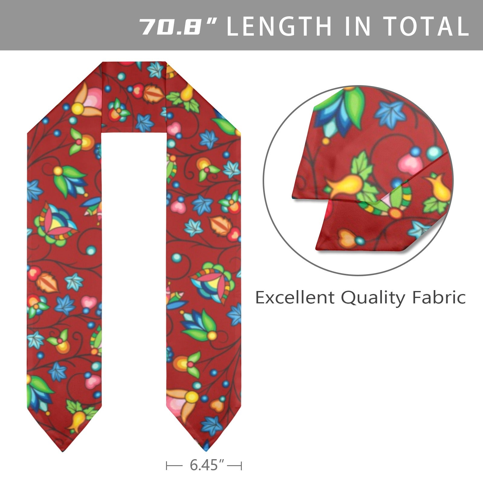 Prairie Plains Spirit Red Graduation Stole