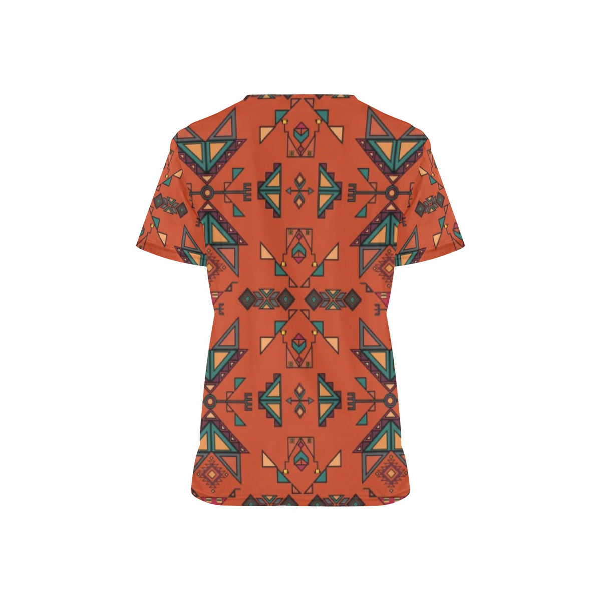 Arrow dawn Orange Scrub Top