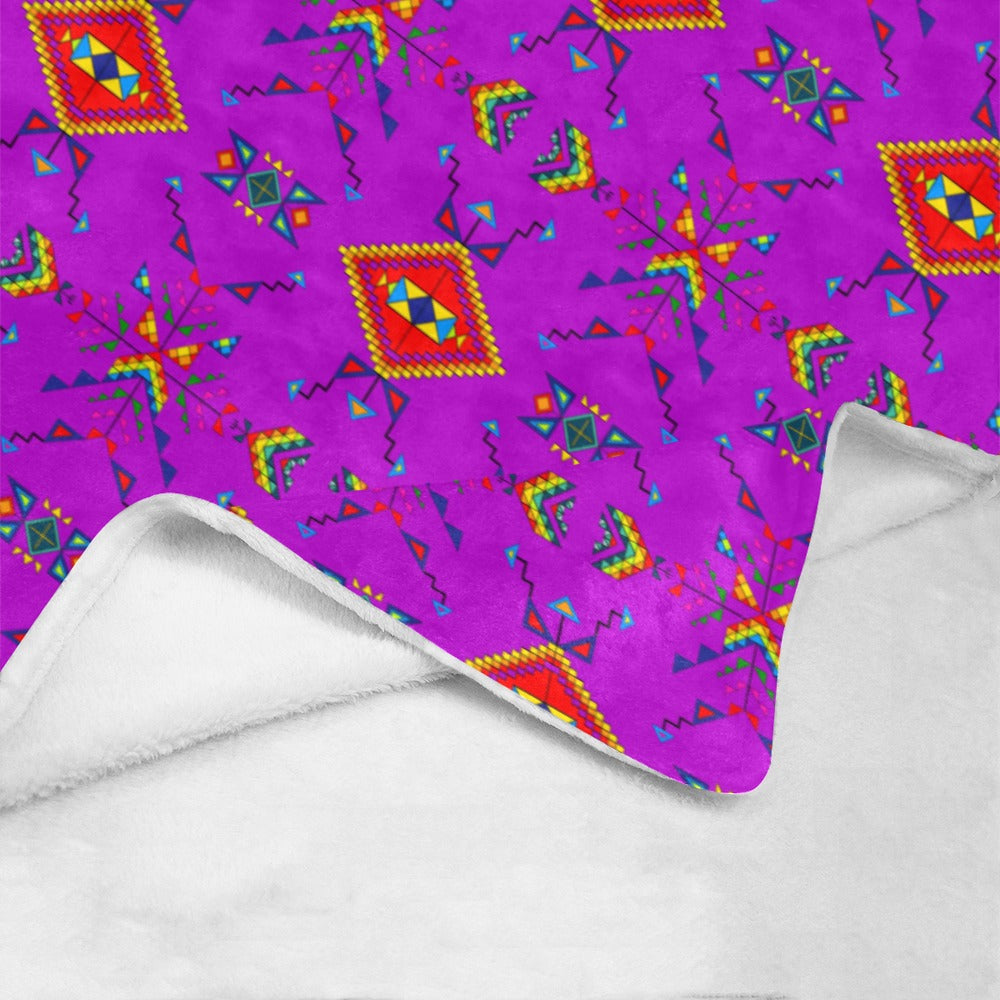 Buffalo Jump Purple Ultra-Soft Micro Fleece Blanket 40"x50"