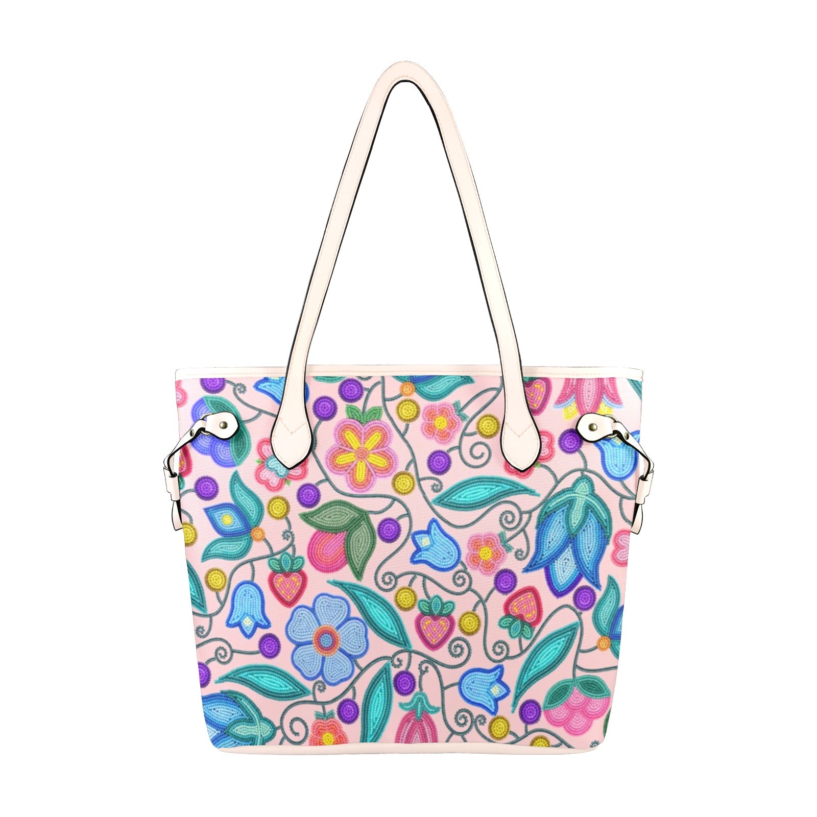 Sweet Offering Pink Clover Canvas Tote Bag