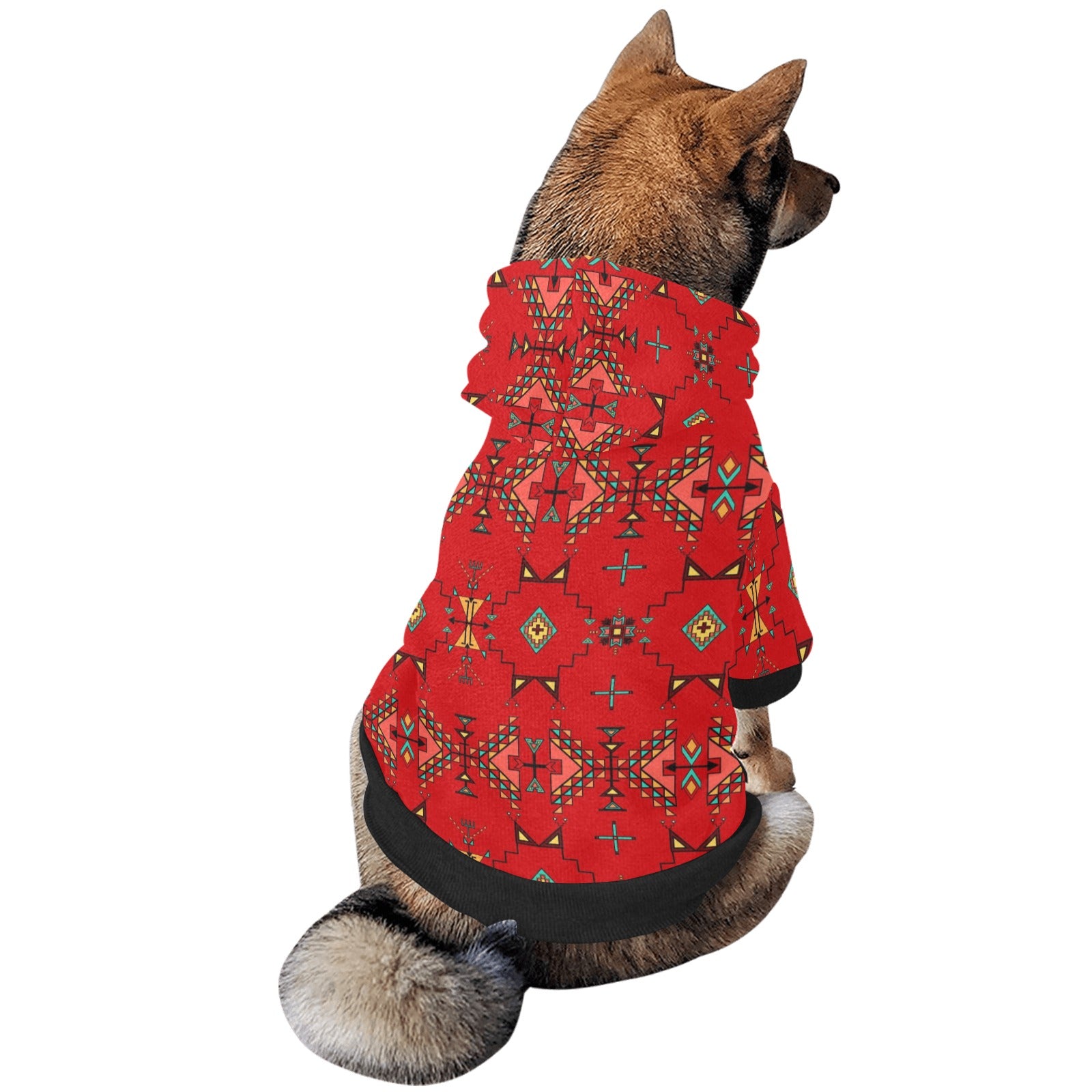 Thunder Flight Red Pet Dog Hoodie