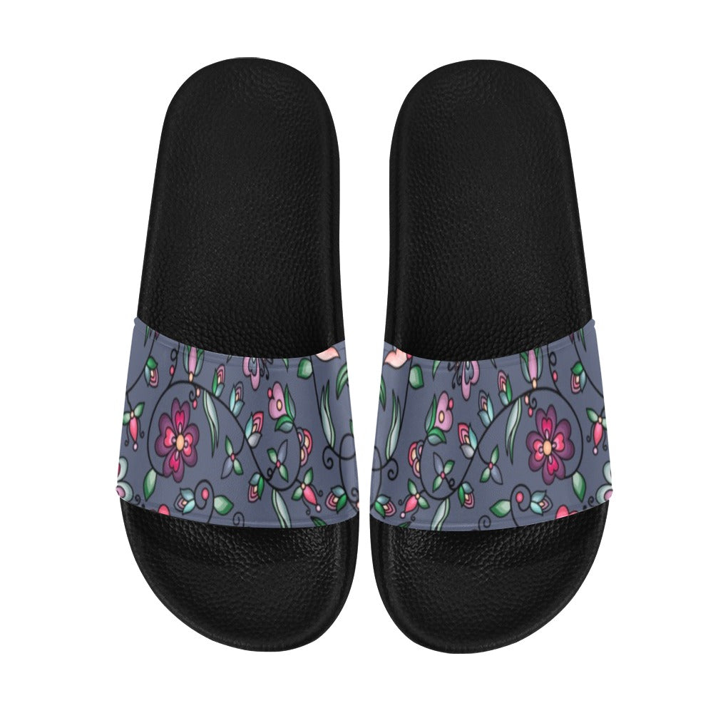 Amber Evening Garland Blue Men's Slide Sandals