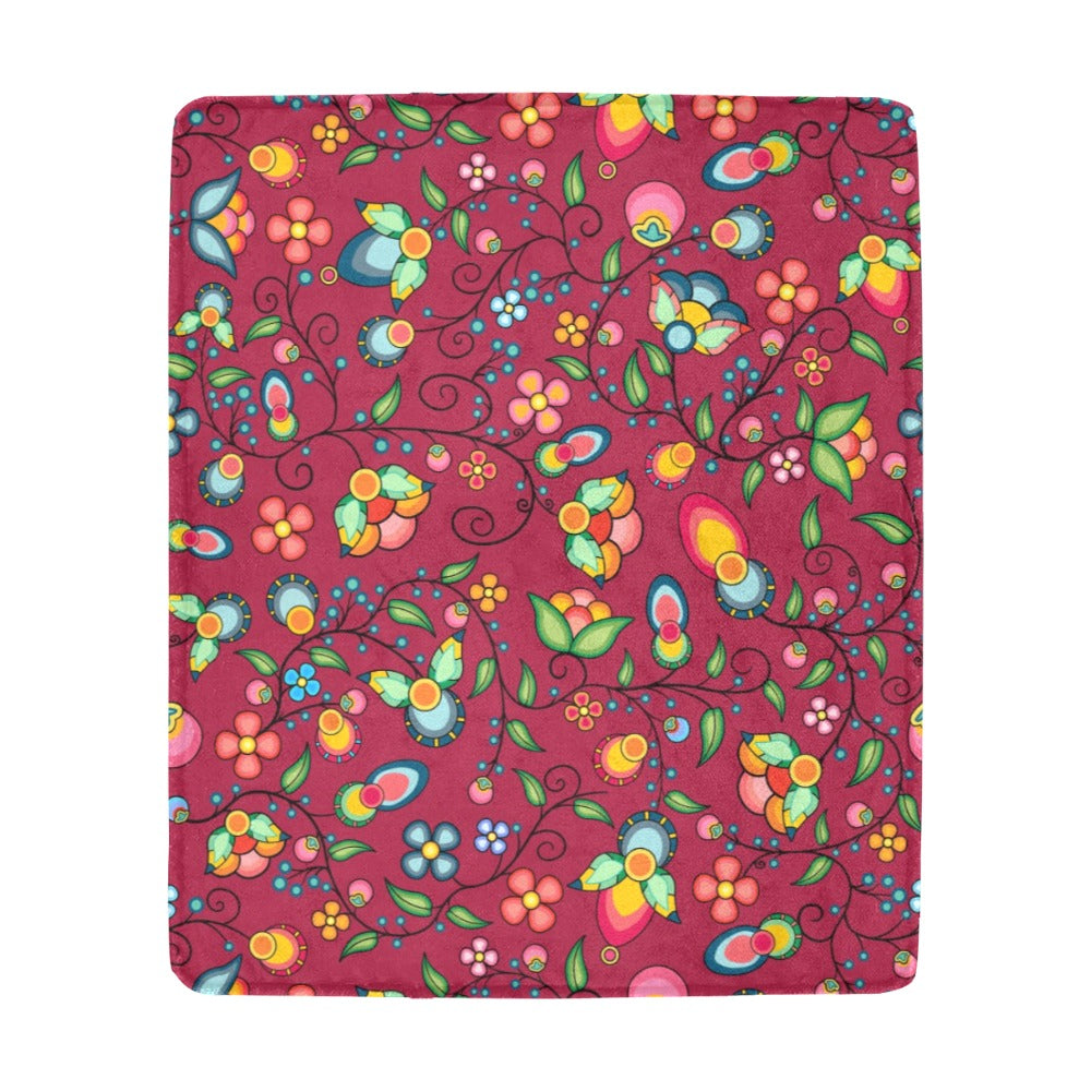 Floral Bounty Magenta Ultra-Soft Micro Fleece Blanket 50"x60"