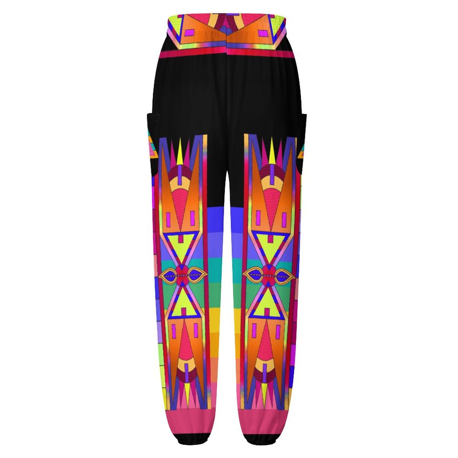 Rainbow Spirit Path Black Ribbon Joggers