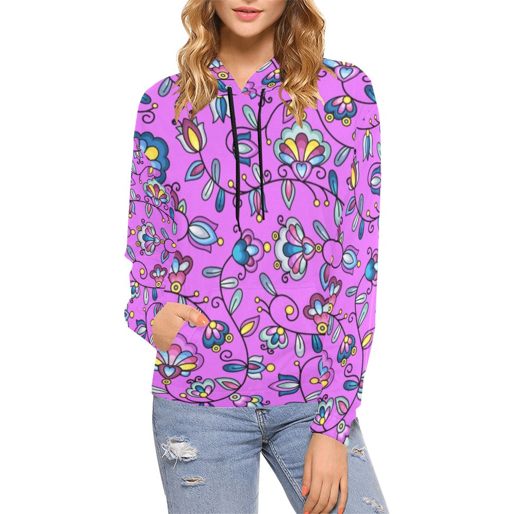 Autumn Bundle Blessing Purple Hoodie for Women (USA Size)